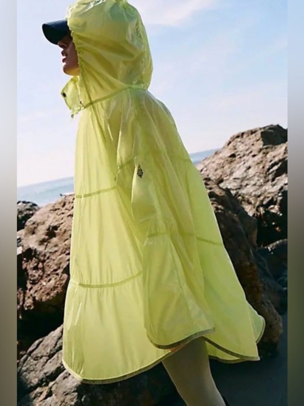 Free People Movement Rain Drop Packable Poncho